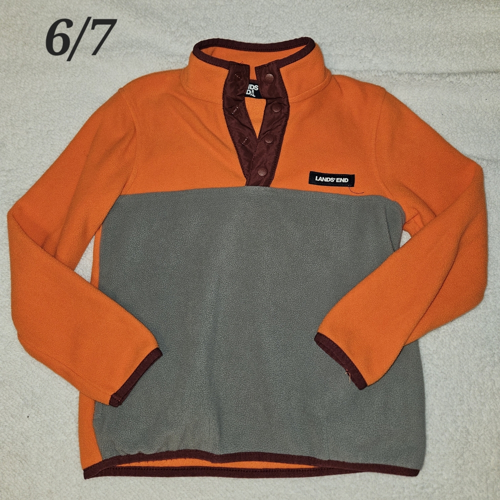 Lands' End Boys Vibrant Crewneck Sweater